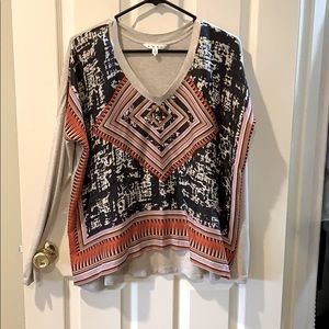 CAbi v neck drape top